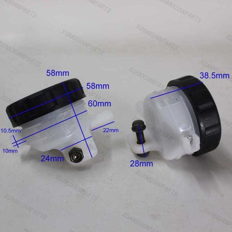 New front brake reservoir fluid bottle for yamaha yzf-r1 yzf-r6 r6s 2003-2007