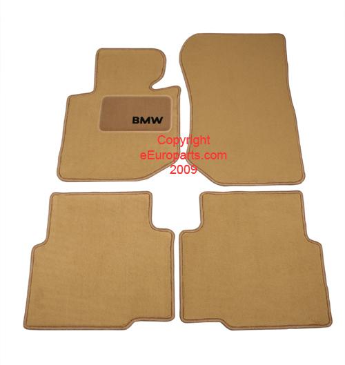 New genuine bmw floor mat set (sand) 82111468284