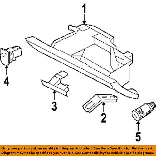 Mopar oem 4746315 glove box lock-lock cylinder