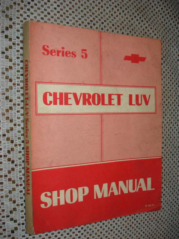 1976 chevy luv service manual original shop book