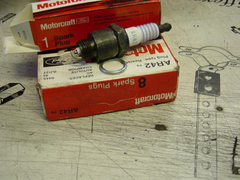 Ar42 motorcraft plugs replaces ac r44s & champion rj12y & autolite 85 bid is 16