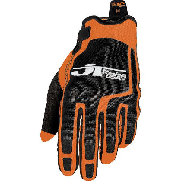 Black/orange s jt racing flex-feel gloves