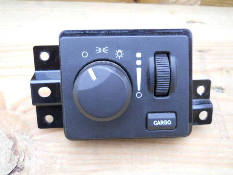 Dodge ram oem mopar dash headlight switch with cargo lamp controls no fog lites