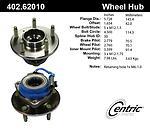 Centric parts 402.62010 brake hub