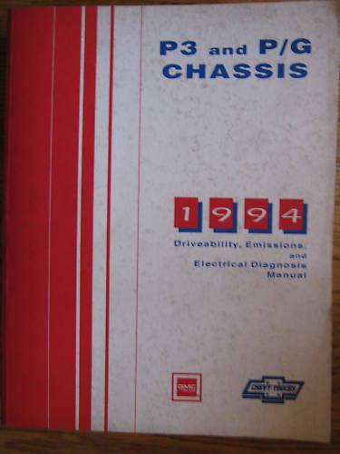 1994 gmc chevy p3 p/g chassis electrical diag manual original very good cond