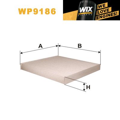 1x wix pollen filter wp9186