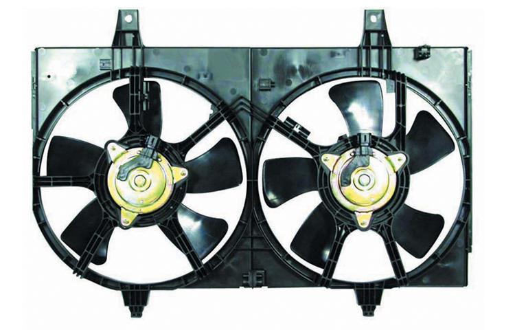 Ac condenser radiator cooling fan 2002-2003 nissan maxima 2002-2004 infiniti i35