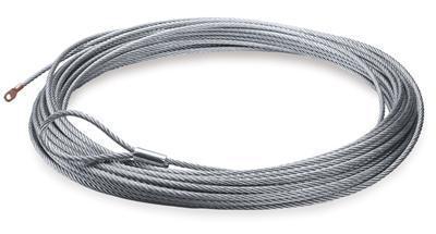 Warn 61950 replacement wire rope steel 0.437" diameter 90 ft length each