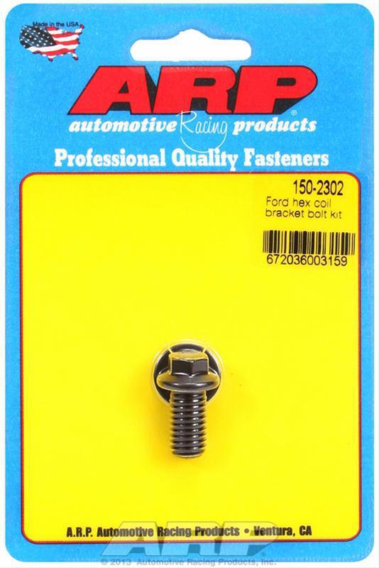 Arp 150-2302 coil bracket bolts black oxide hex ford windsor