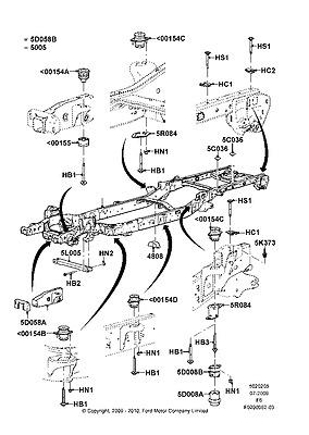 Al3z5d008b ford damper assy