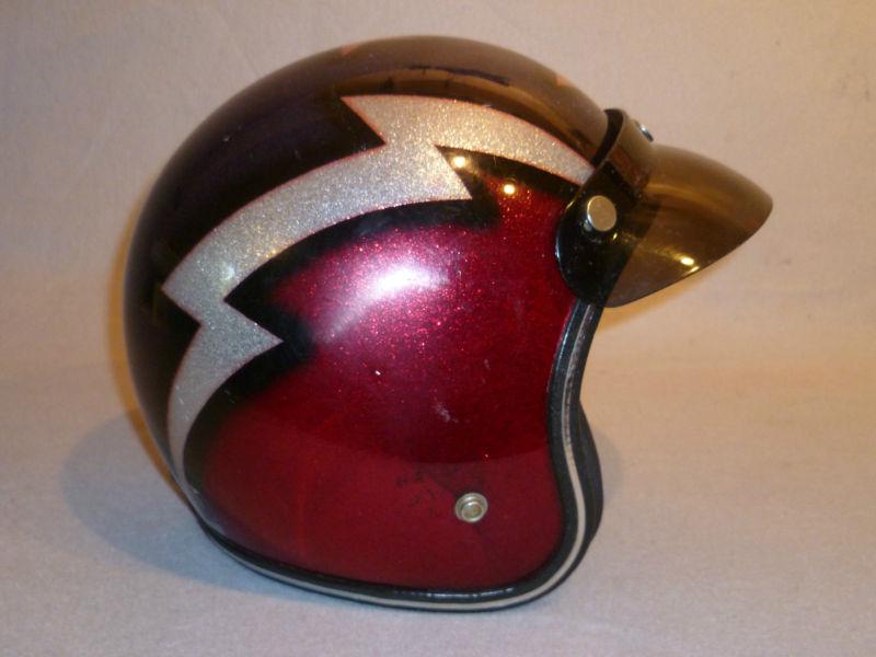 Vintage 70's nesco comet 6420 riding motorcycle biker snowmobile helmet medium