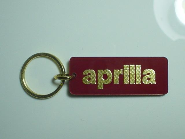 Aprilia motorcycle key chain red/gold mana tuono rsv 1000r dorsoduro shiver