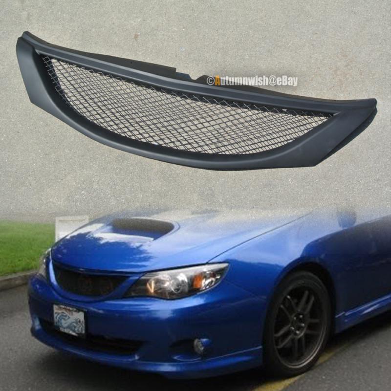 08 09 10 subaru wrx front upper jdm badgeless mesh heneycomb grille grill