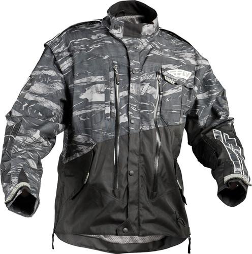 Fly racing patrol motorcycle jacket camo/black small