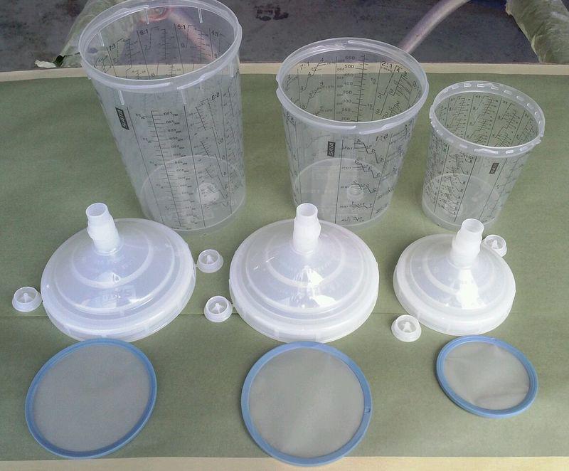 Satajet rps system cups ******0.3 lt, 0.6lt, and 0.9lt**** set of 3 cups...new