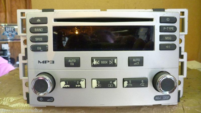 05-06 chevrolet cobalt am fm radio cd mp3 player 15272192 factory *