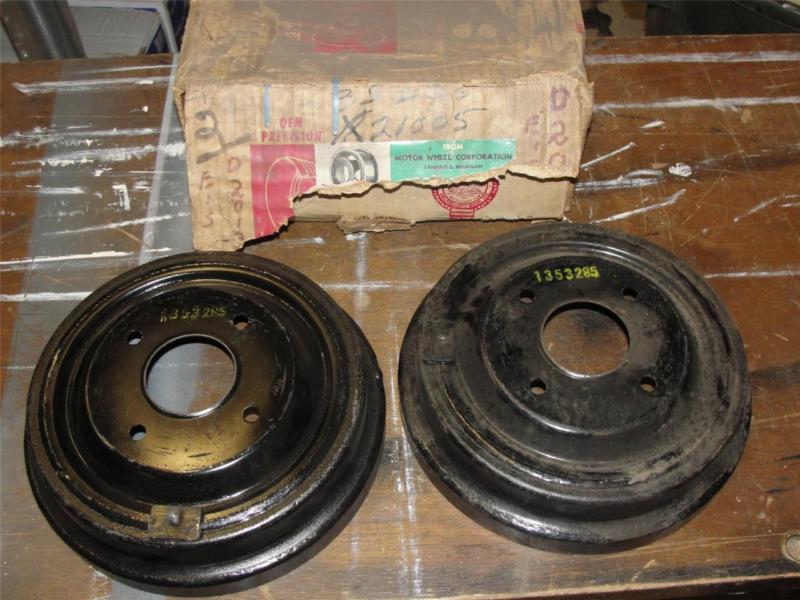 Set nos 1961 1962 1963 buick special brake drums oem precision x-21005