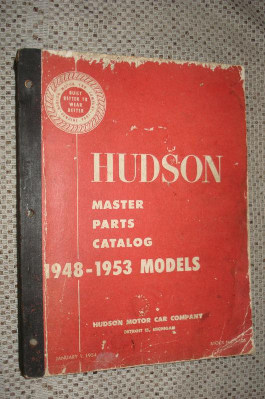 1948-1953 hudson master parts list catalog wasp hornet and more rare book