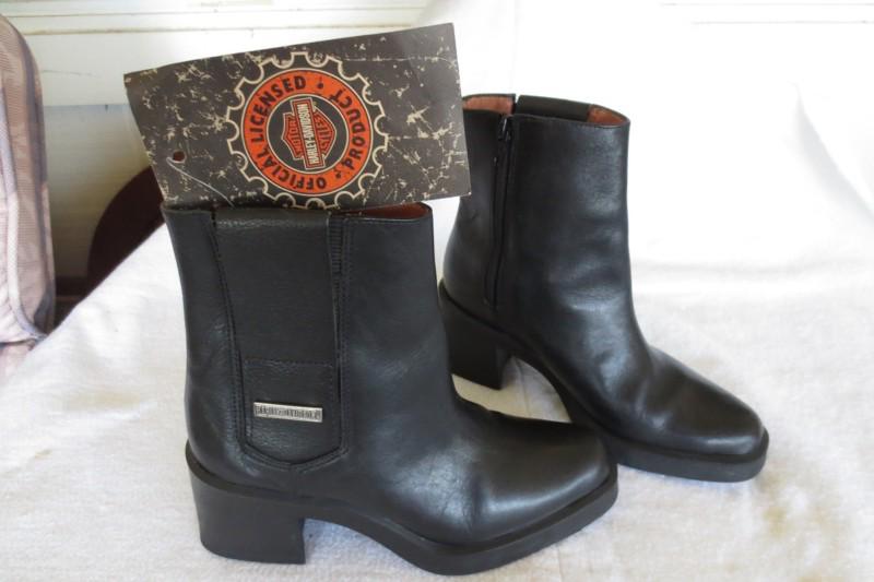 Genuine harley-davidson leather motorcycle boots~size 5m~msrp$169.95~what a deal