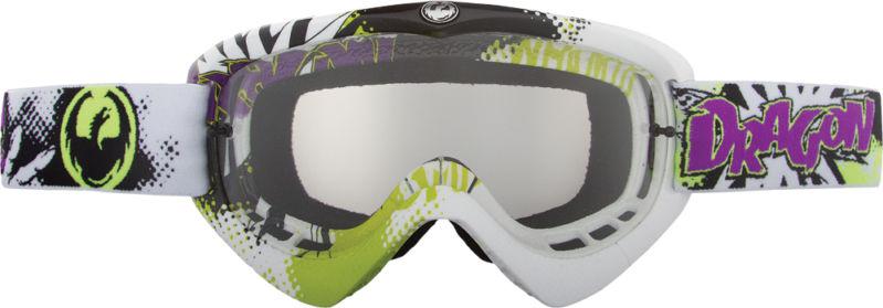 Dragon alliance mx youth goggles pow/clear lens