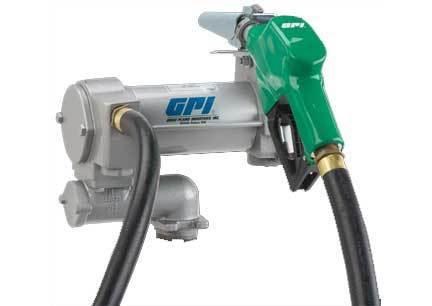 Gpi m-3025cb-ad 12-volt dc electric vane pump  w/ diesel nozzle-25gpm/95lpm