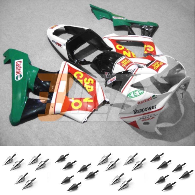 Free bolt kit! body frame fairing bodywork for honda cbr900rr 929 2000 2001 ae