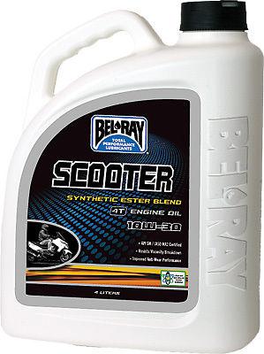 Bel-ray scooter synthetic ester blend 4t engine oil 10w-30 4lt 99430b4lw