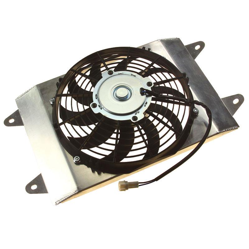 New radiator cooling fan motor assembly yamaha utv 700 yxr70f rhino 2008-2013