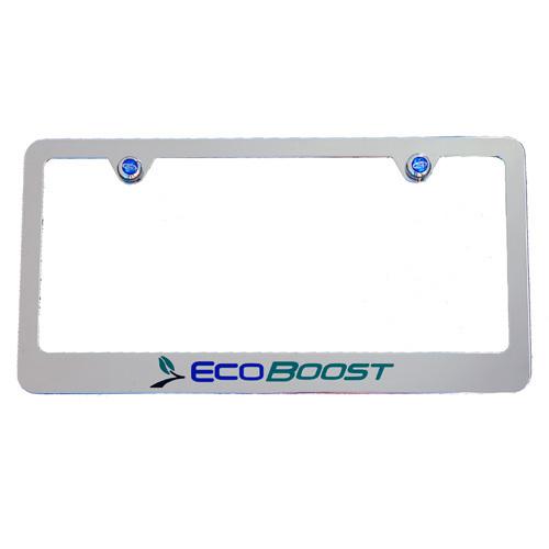 Ford ecoboost  chrome license plate frame escape focus st explorer s-max mondeo