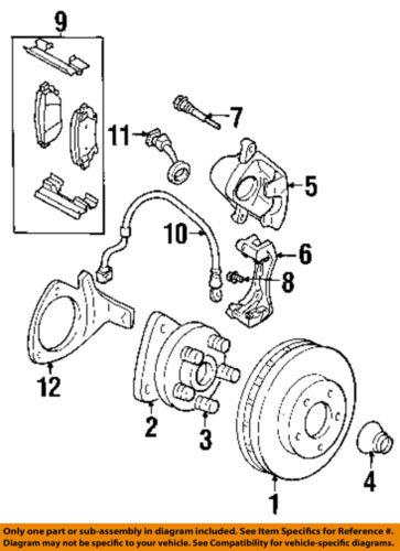 Gm oem 19152666 brake pad or shoe, front/disc brake pad