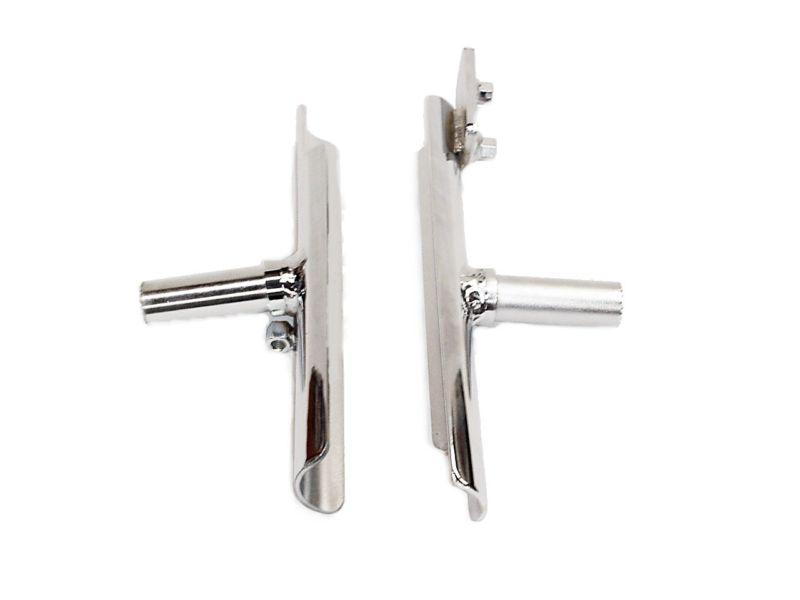 Boss hoss motorcycle trike foot peg sliders chrome 2001 & newer l r pair new