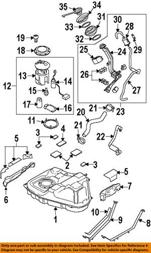 Mazda oem bnyf42250 fuel tank cap