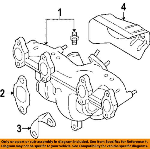 Volkswagen oem 03g253039f exhaust manifold gasket/exhaust manifold gaskets