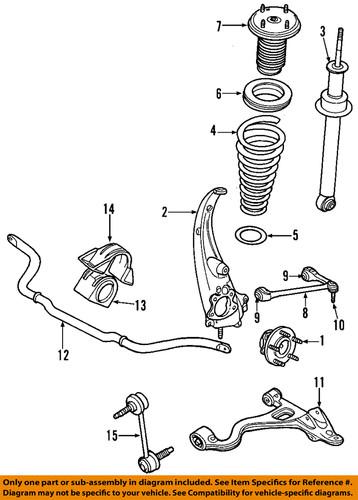 Jaguar oem xr855185 suspension stabilizer bar link kit/sway bar link