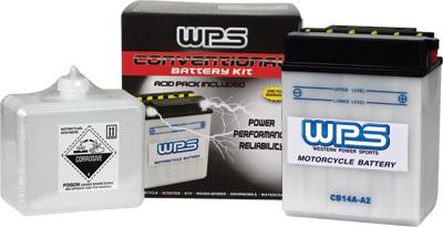 Wps battery w/acid pack 12n16-3b w/voltage sensor