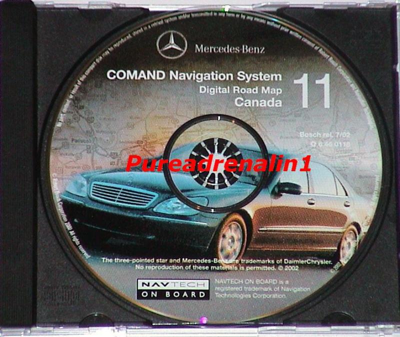 2001 2002 2003 mercedes benz s600 s500 s430 s55 navigation map disc cd 11 canada