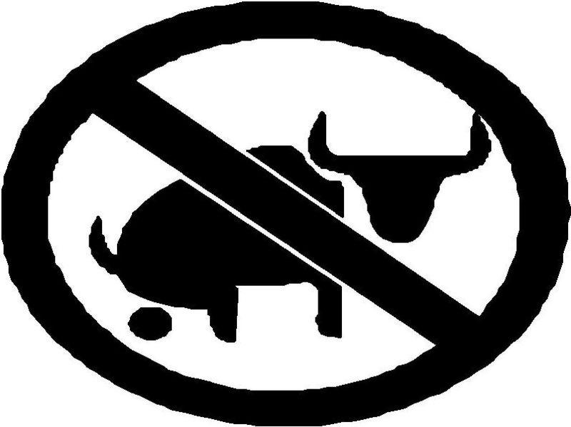 No bull sh*t 8" car truck window vinyl sticker decal choose color 0146