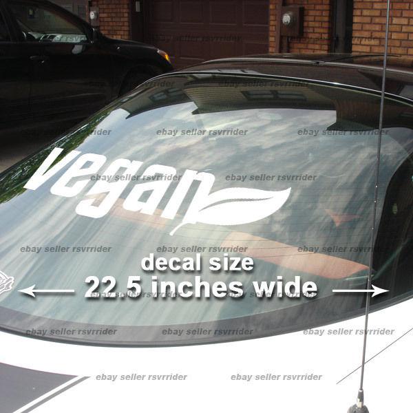 Large vegan decal sticker for car or truck