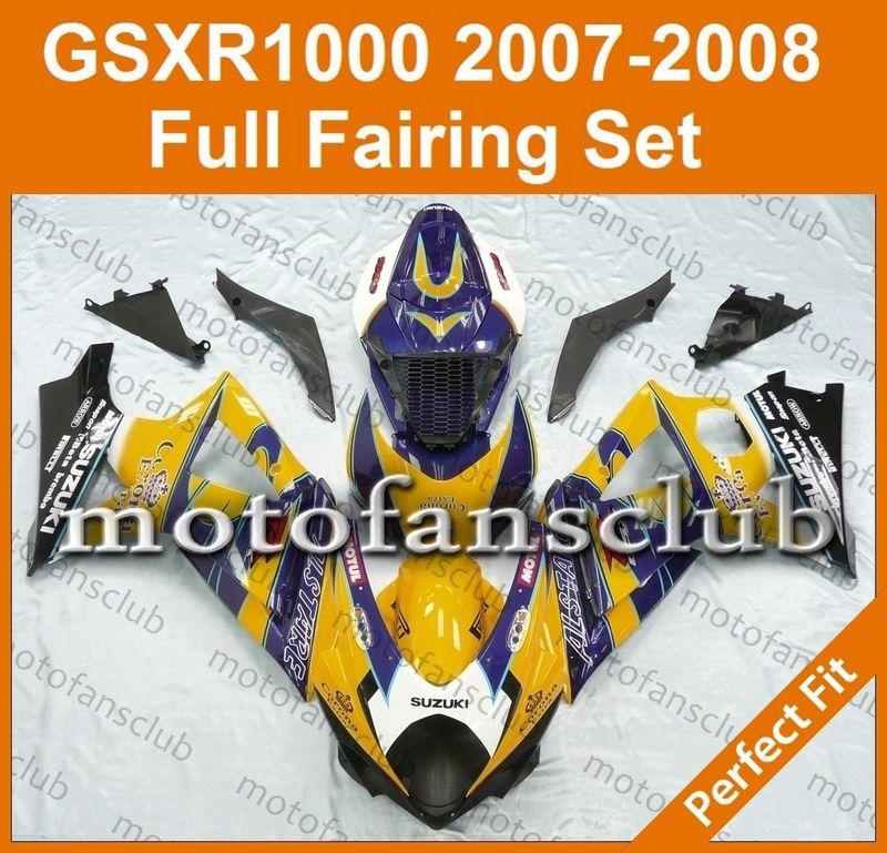 Fit suzuki gsxr 1000 07 08 gsx-r 2007 2008 fairing bodywork plastics k7 #07 c