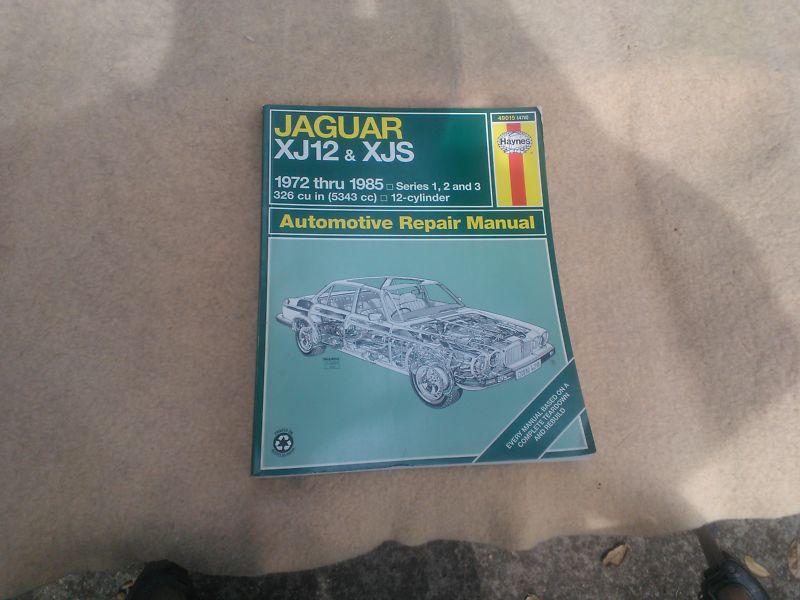 Jaguar xj-s repair manual and parts manual collection