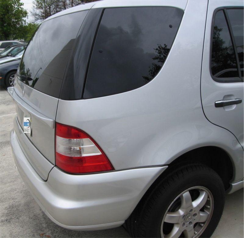 1998-2004 mercedes ml w163 euro style rear center hatch lip spoiler (unpainted)