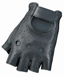 Motoboss fingerless motorcycle leather gloves