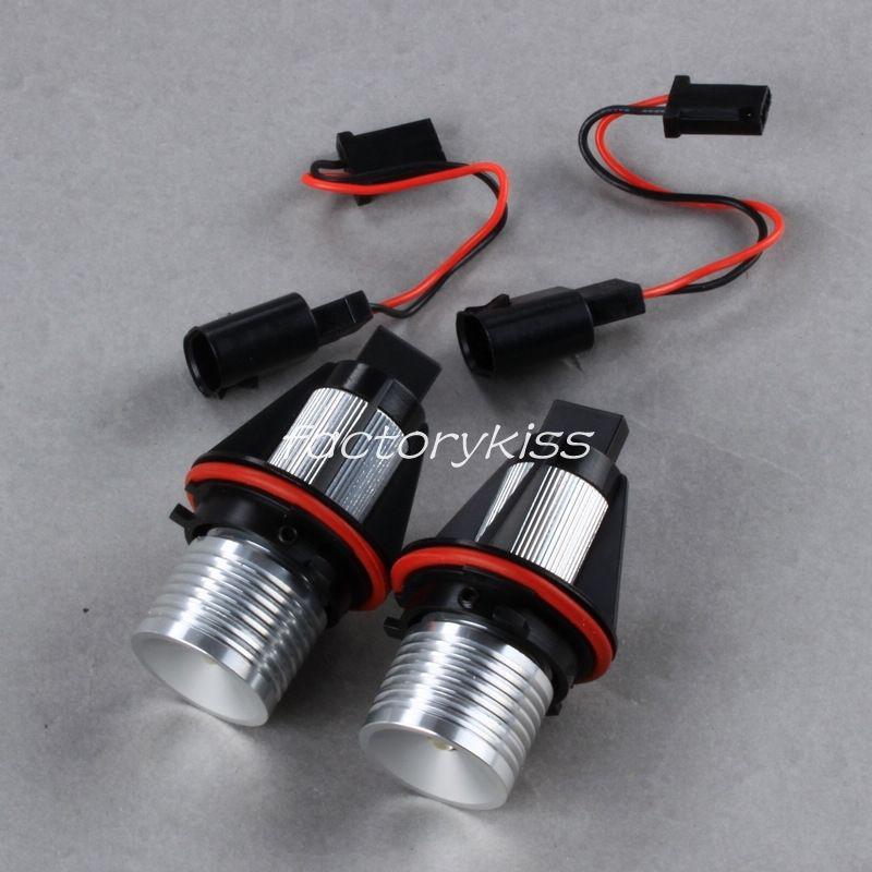 Gau 2pcs angel eye led ring marker lights 5w bmw e39 e60/63/64/53 6 7 x5 7000k