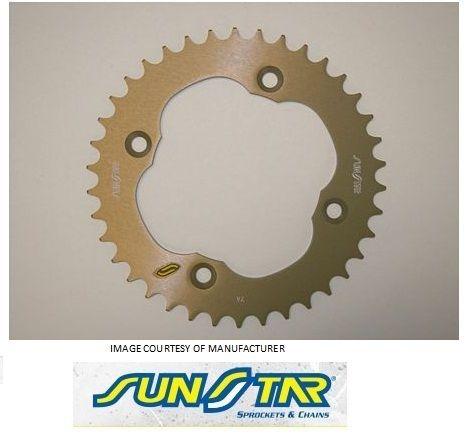 Sunstar 36t aluminum rear sprocket fits suzuki lt-z 400 09-12, lt-r 450 06-09