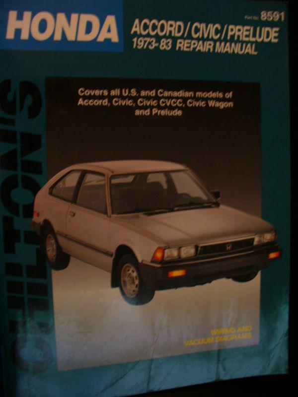 Chilton's honda accord/civic/prelude, 1973-83 repair manual