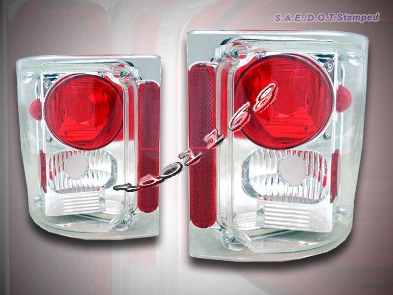 1973-1991 chevy full size blazer tail lights clear 88 89 90