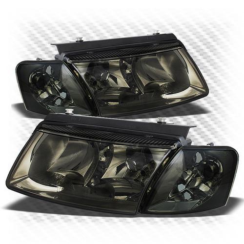 98-01 passat smoked crystal headlights + corner lights (w/o amber reflector)