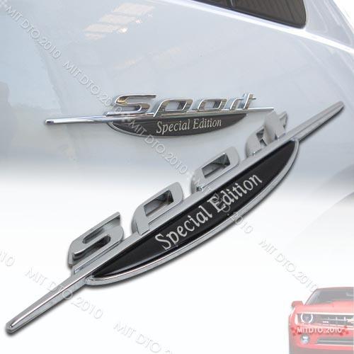 New 3d chrome car badge logo sticker decal emblem-sport §