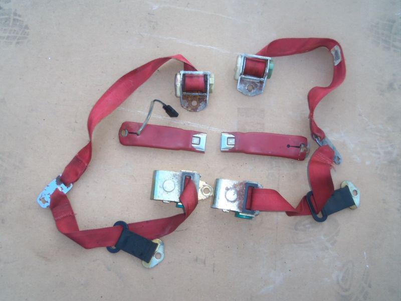 74-77 corvette seat belts, buckles, retractors