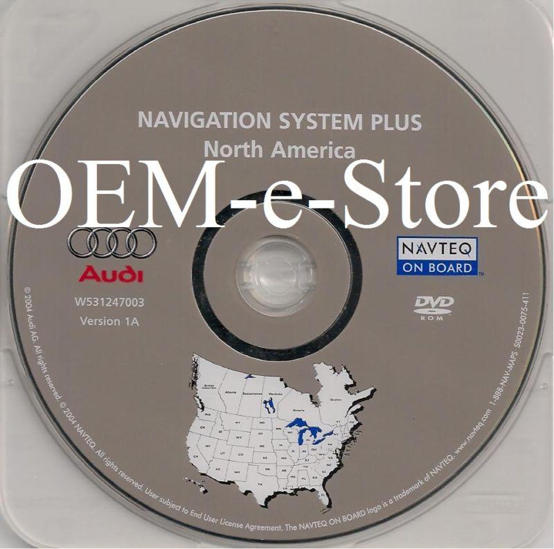 2005 2006 2007 audi a3 a4 s4 rs4 quattro avant navigation oem dvd map u.s canada